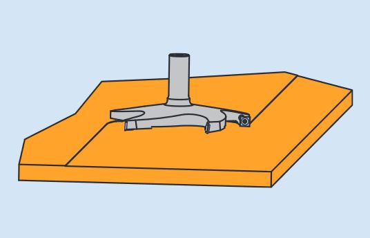 Face milling and finishing