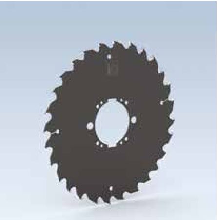 Circular sawblades without wiper teeth