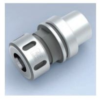 Collet chuck with hollow taper shank HSK-E 63 HSK-E 63, DIN 69893, A = 76 mm, diameter range 6-30 mm, 8° taper angle of the collet