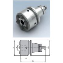 Collet chuck with steep taper for CNC aggregates Spare parts