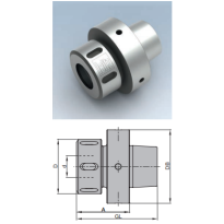 Collet chucks Collet chuck with hollow taper shank HSK 85 WS