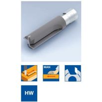 Grooving cutter with internal threaded shank