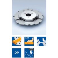 Grooving cutterset, adjustable with spacers 2 part; Diamaster PRO; SB 5.0 - 9.5 mm