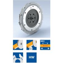 Segment hogger for splitting unit Hogging sawblade