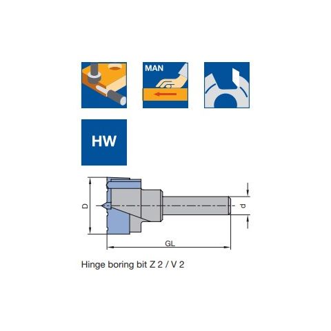 Leitz 034656 Hinge boring bit